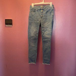 Madewell High rise skinny crop jeans Size: 27